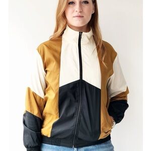 Minimum Colour blocked Ingebeth size 36 Zip Up Bomber Jacket